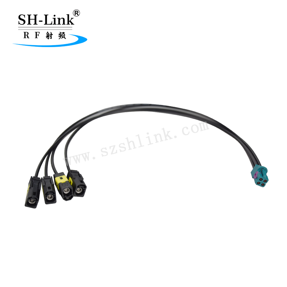 GPS/GNSS Mini Fakra 4 in 1 Connector Cable Assembly